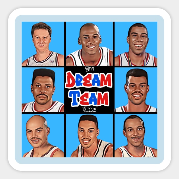 The Dream Team Bunch Sticker by M.I.M.P.